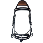 Canter - Bridon muserolle croisée Mylord noir/ argent | - Ohlala