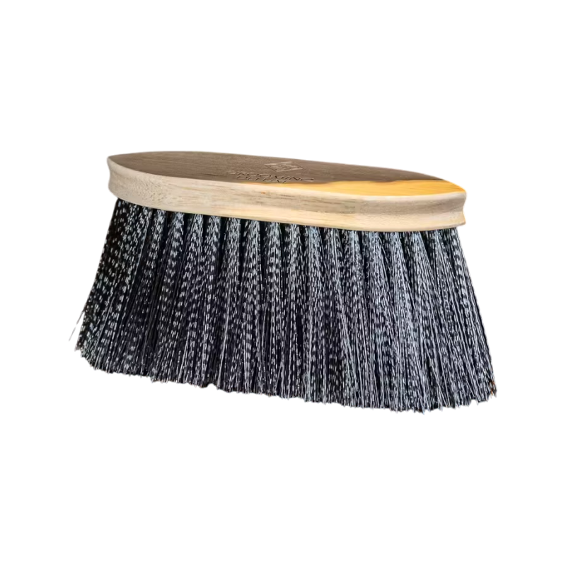 Grooming Deluxe - Zachte houten borstel met lange zwarte haren | - Ohlala