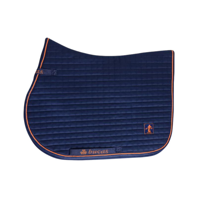 Bucas - Therapy saddle pad navy/ orange