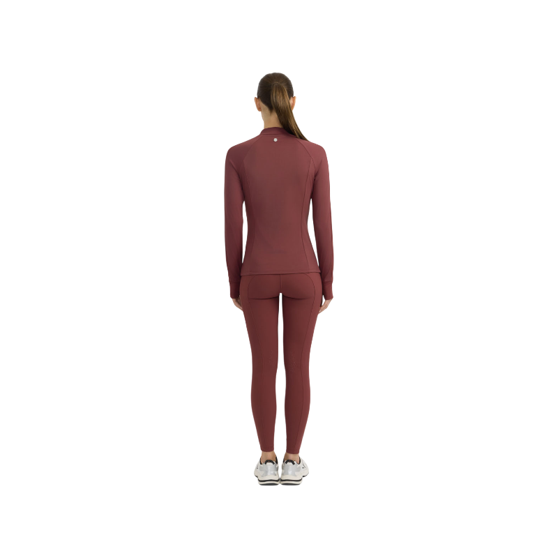 Harcour - Technisch longsleeve shirt dames Calista wijnrood