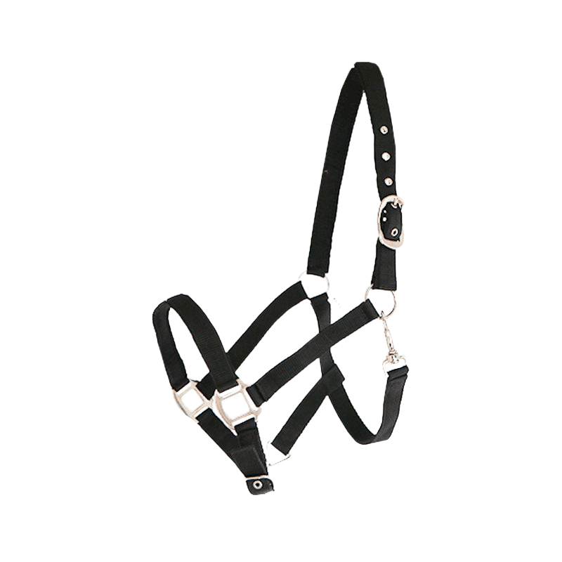 Canter - Black lined nylon halter