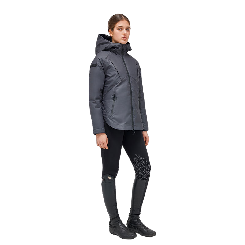 Cavalleria Toscana - Parka manches longues femme gris anthracite | - Ohlala