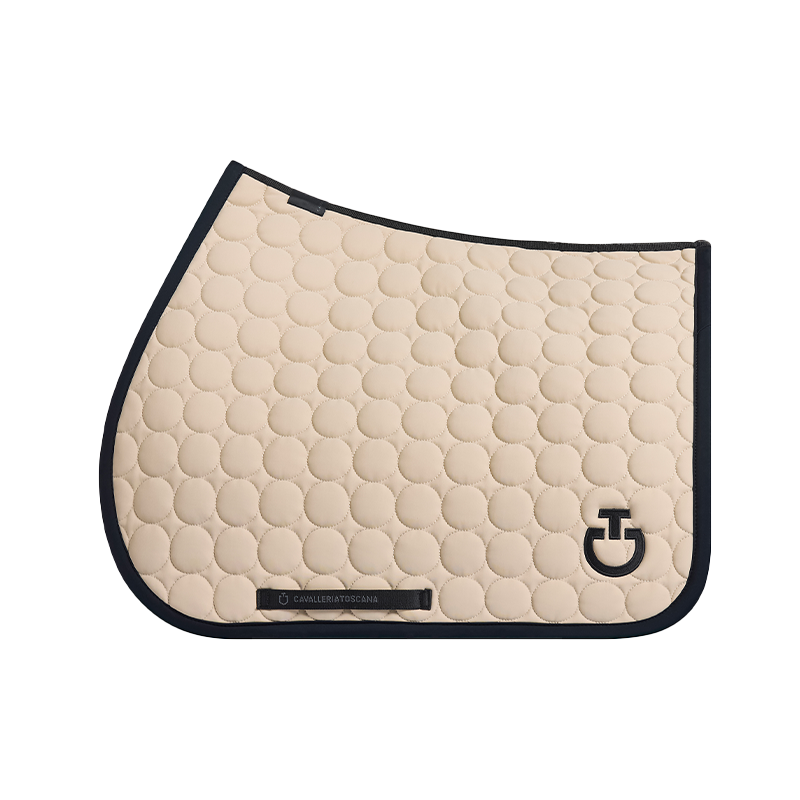 Cavalleria Toscana - Tapis de selle Circle Quilted champagne | - Ohlala