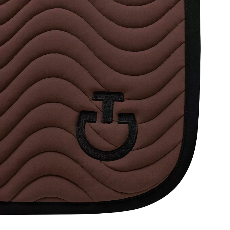 Cavalleria Toscana - Tapis de selle Quilted Wave Jersey marron | - Ohlala