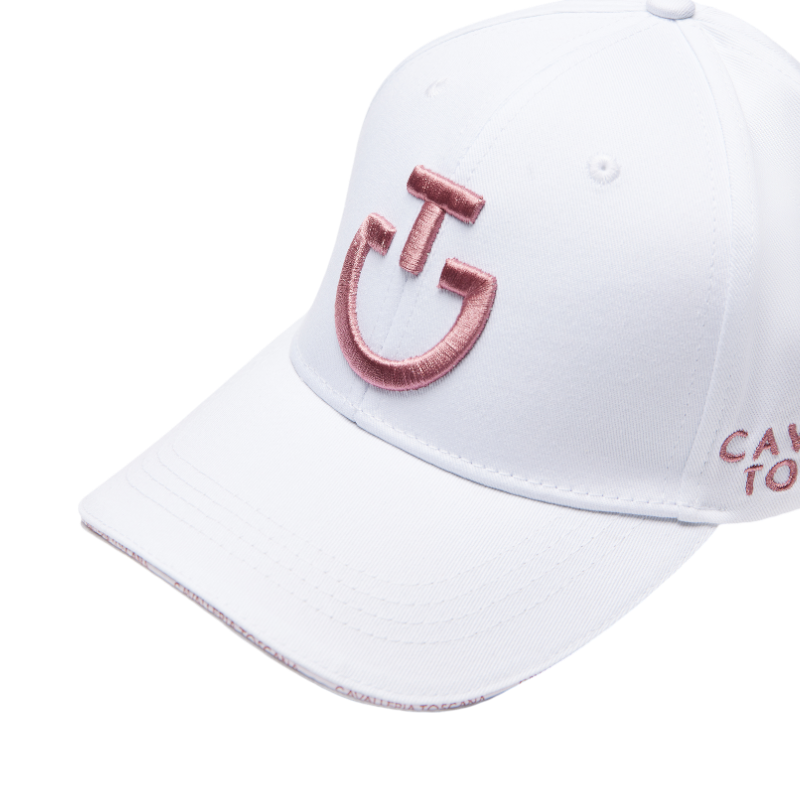 Cavalleria Toscana - Casquette unisexe CT Baseball blanc et rose