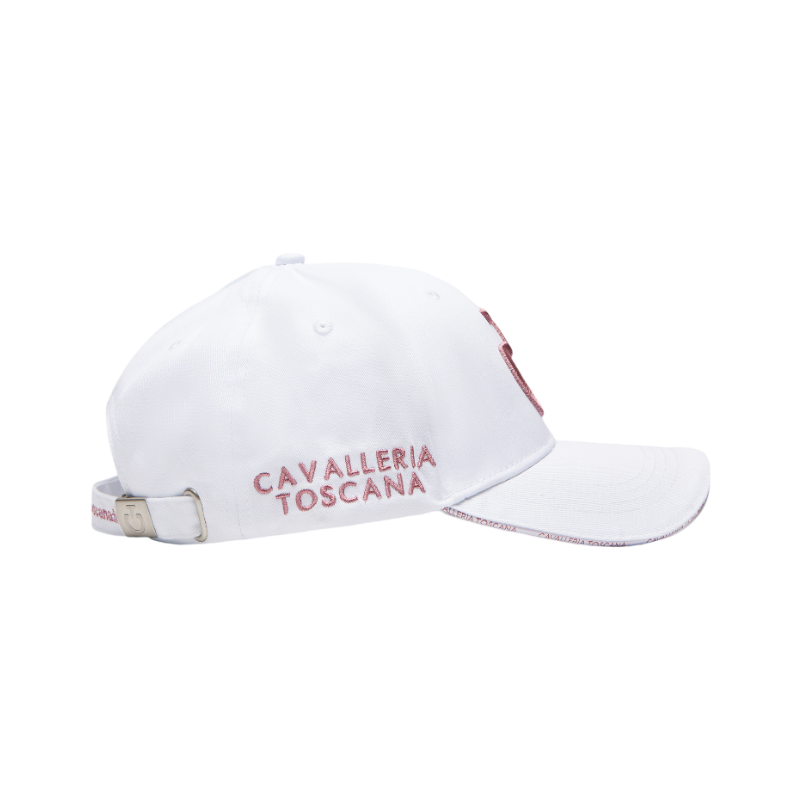 Cavalleria Toscana - Casquette unisexe CT Baseball blanc et rose