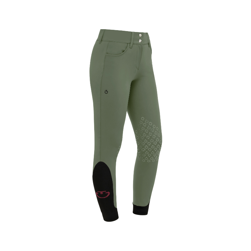 Cavalleria Toscana - Pantalon d'équitation femme Américain taille haute forest green