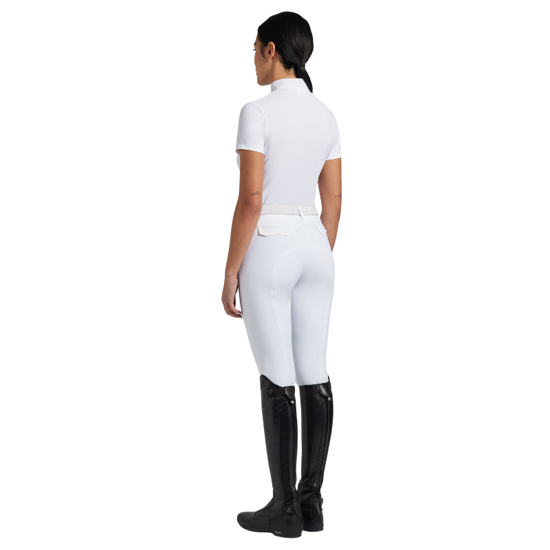 Cavalleria Toscana - Polo de concours manches courtes femme CT Pop Art blanc | - Ohlala
