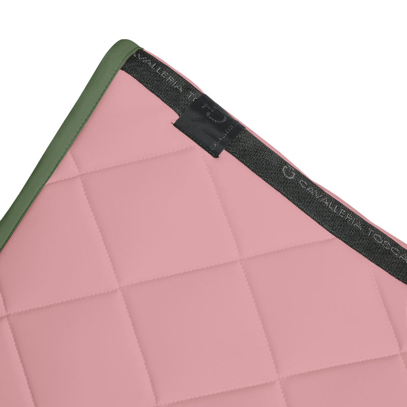 Cavalleria Toscana - Tapis de dressage Diamond Quilted Jersey candy pink/ forest green