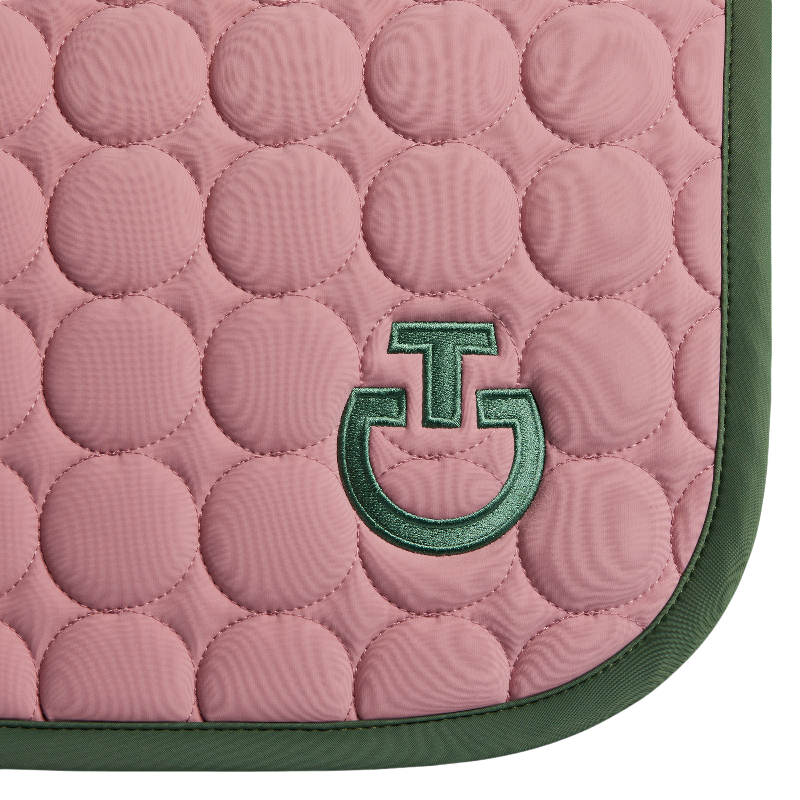 Cavalleria Toscana - Tapis de selle Circle Quilted candy pink/ forest green