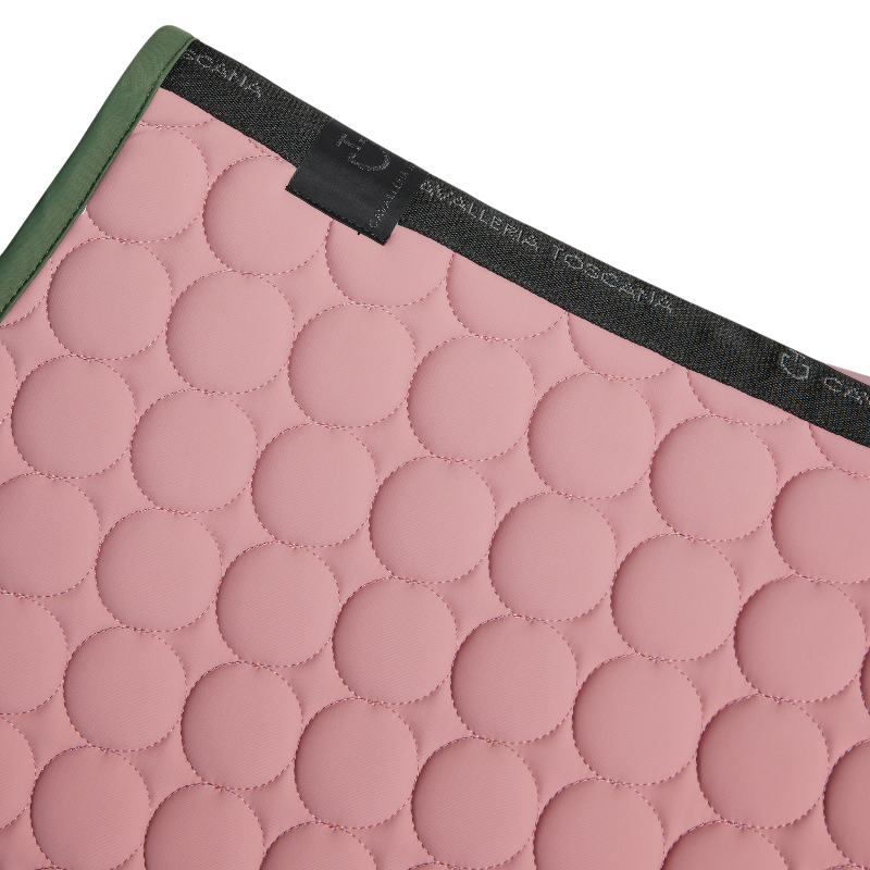 Cavalleria Toscana - Tapis de selle Circle Quilted candy pink/ forest green