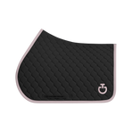 Cavalleria Toscana - Circular Quilted Black/Violet Ice Saddle Pad | - Ohlala