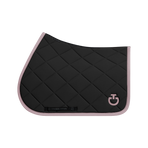 Cavalleria Toscana - Diamond Quilted Jersey Saddle Pad black/violet ice | - Ohlala