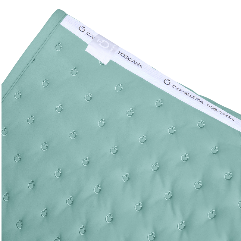 Cavalleria Toscana - saddle pad Broderie matelassée vert menthe 