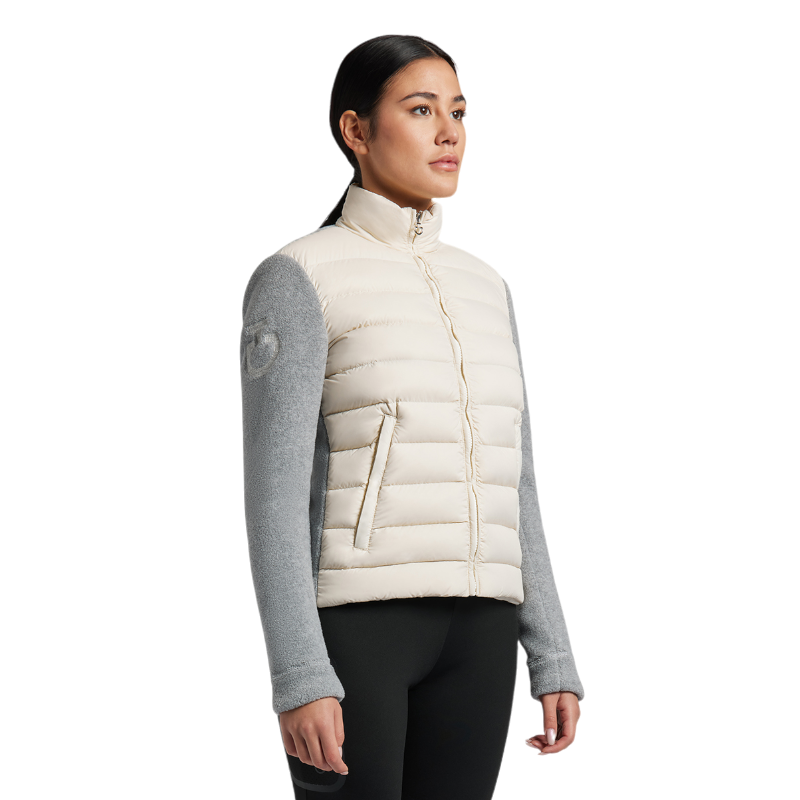 Cavalleria Toscana - Veste manches longues femme Nylon and Fleece vanille