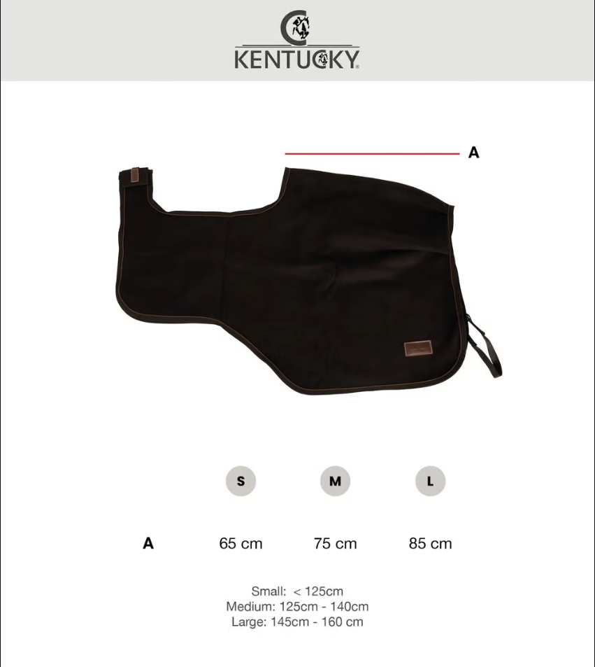 Kentucky Horsewear - Couvre-reins long imperméable 600D 160g noir