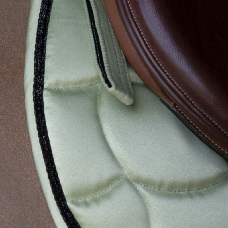 Equithème - Light green Satin saddle pad