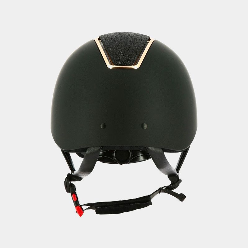 Equithème - Casque Glint Mat noir/rose | - Ohlala