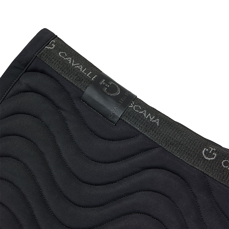 Cavalleria Toscana - Tapis de selle Quilted Wave Jersey noir | - Ohlala
