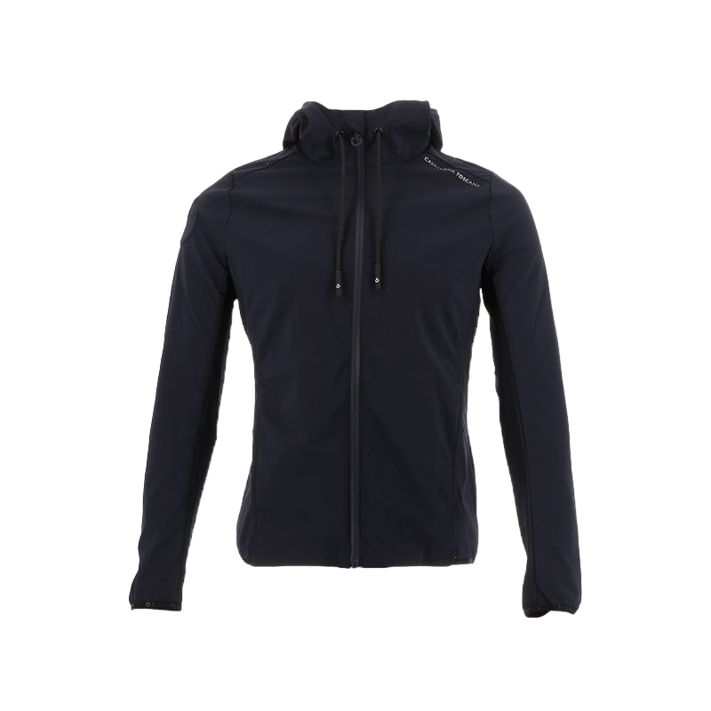 Cavalleria Toscana - Veste softshell à capuche homme marine | - Ohlala