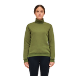 Cavalleria Toscana - Foliage green women's mock neck sweatshirt | - Ohlala