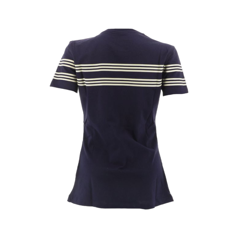 Cavalleria Toscana - T-shirt marinière femme coton marine | - Ohlala