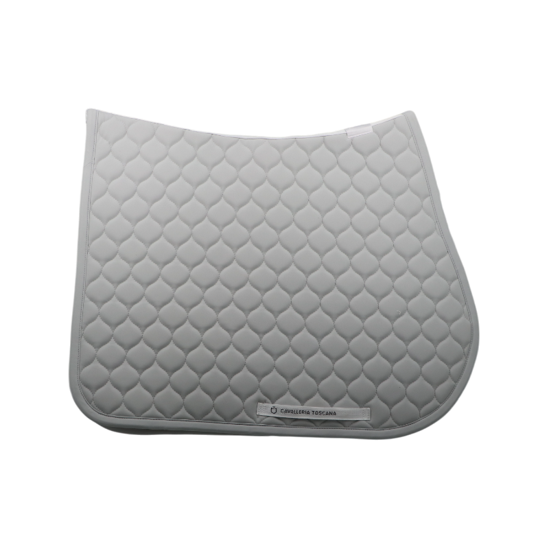 Cavalleria Toscana - Circular Quilted Saddle Pad light grey | - Ohlala