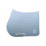 Cavalleria Toscana - Circular Quilted Saddle Pad sky blue | - Ohlala