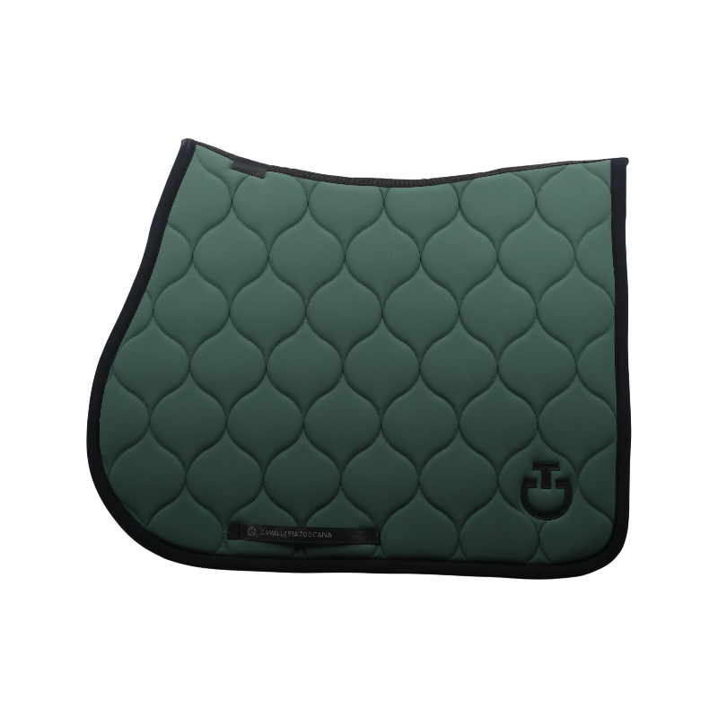 Cavalleria Toscana - Tapis de selle New Circular Quilted Jersey jungle green | - Ohlala