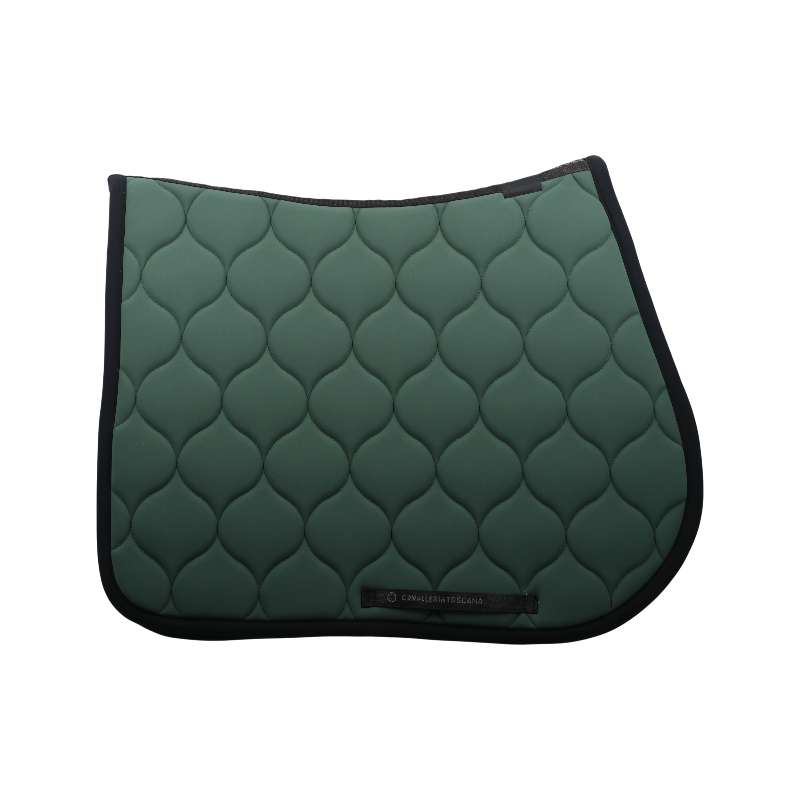 Cavalleria Toscana - Tapis de selle New Circular Quilted Jersey jungle green | - Ohlala