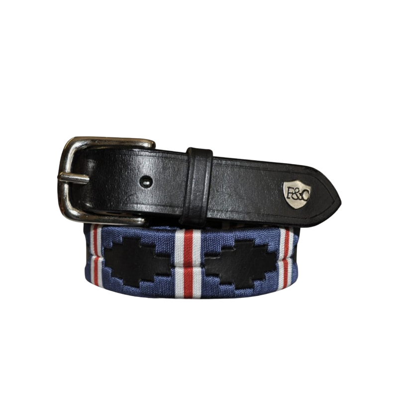Flags &amp; Cup - Chukka Belt blue/white/red