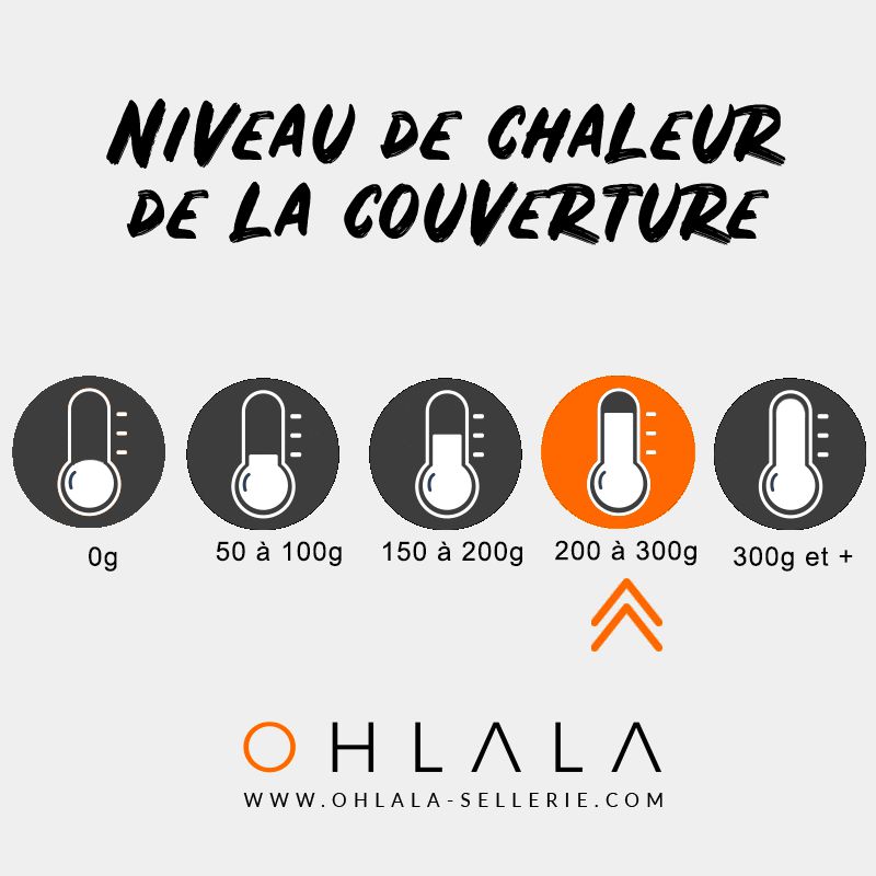 Horseware - Couverture d'extérieur Amigo Bravo 12 plus avec couvre cou 250g noir/ bleu | - Ohlala