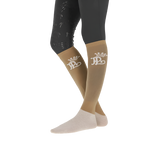 Pénélope - Chaussettes d’équitation concours Taupe/crème (x2) | - Ohlala