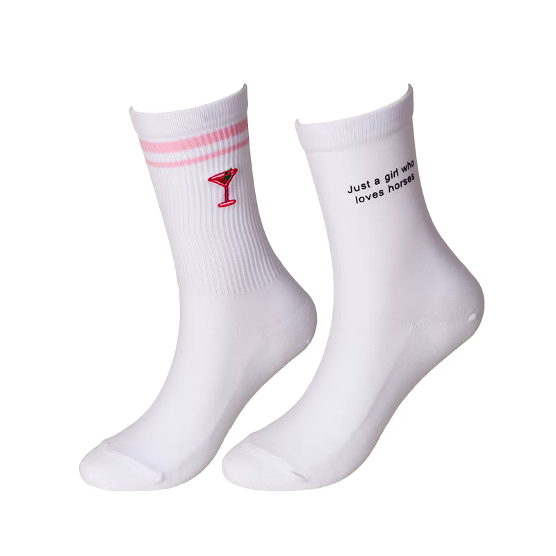 Kentucky Horsewear - 乗馬ソックス Loves Horses ホワイト x2 | - Ohlala