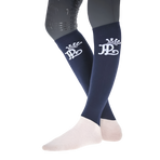 Pénélope - Chaussettes d’équitation concours marine/crème (x2) | - Ohlala