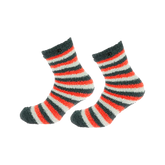 Equithème - Dark grey/coral/grey/white chenille socks (x1)