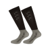 Equithème - Chaussettes d'équitation Compet noir/gris (x2) | - Ohlala