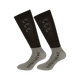 Equithème - Chaussettes d'équitation Compet noir/gris (x2) | - Ohlala