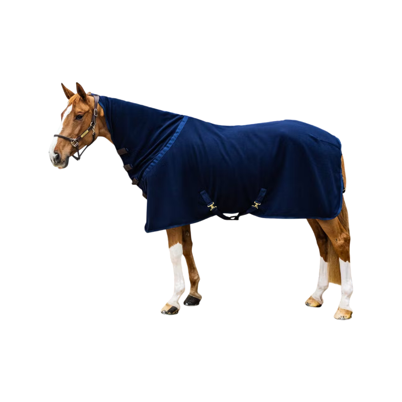 Kentucky Horsewear - Chemise asciugante con copricoppa Fleece Rug blu navy | - Ohlala
