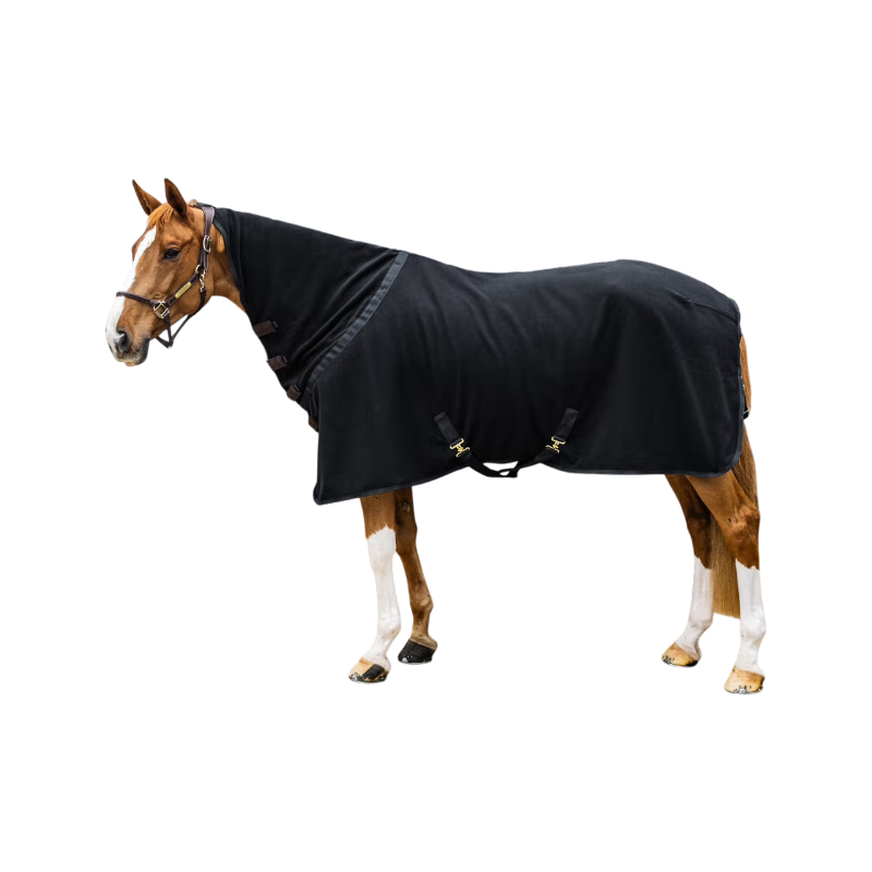 Kentucky Horsewear - Abschwitzdecke mit Halsteil Fleece Rug schwarz | - Ohlala