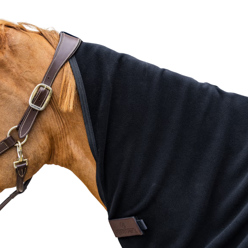 Kentucky Horsewear - Abschwitzdecke mit Halsteil Fleece Rug schwarz | - Ohlala