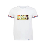 Collection Equine - T-shirt manches courtes Sans faute France blanc | - Ohlala
