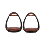 Compositi - Etriers Eole AirPro Noir / Marron | - Ohlala