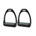 Compositi - Étriers Soft reflex noir/ gris vert | - Ohlala