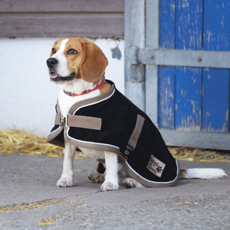 Diego & Louna - Manteau pour chiens Polyfun noir | - Ohlala