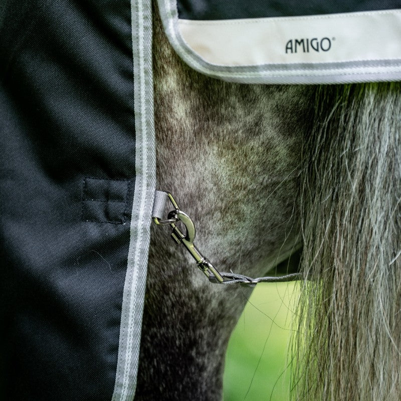 Horseware - Amigo Bravo 12 Plus black/titanium grey/silver 250g outdoor cover 