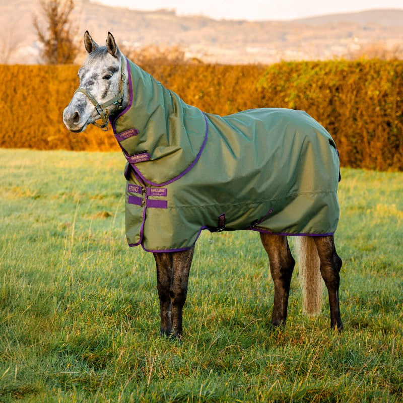 Horseware - Couverture d'extérieur Amigo Hero Ripstop Plus Lite bramble/ winterberry/ taupe 0g