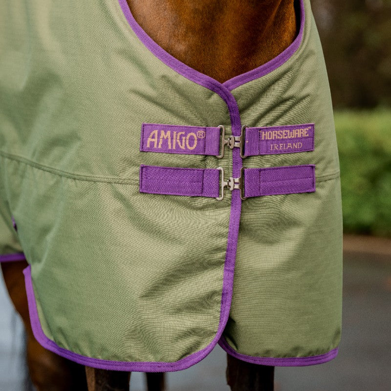 Horseware - Couverture d'extérieur Amigo Hero Ripstop Plus Lite bramble/ winterberry/ taupe 0g