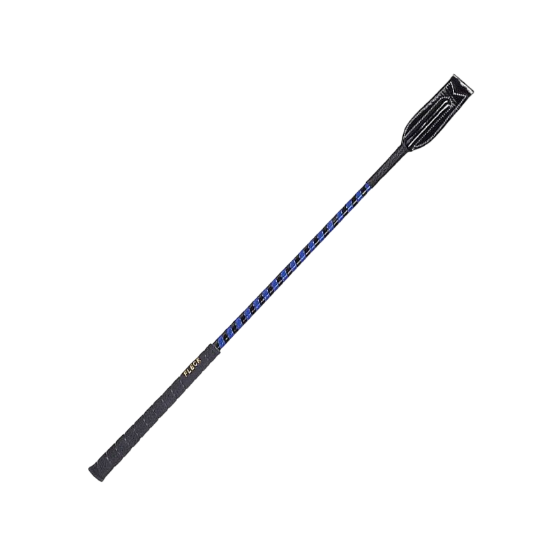 Fleck - Blue/black varnished tap whip