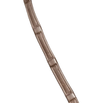 Dyon - 1/2 leather reins with 8 integrated stops brown | - Ohlala